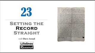 Setting The Record Straight: Episode 23 - Finding the cottages...