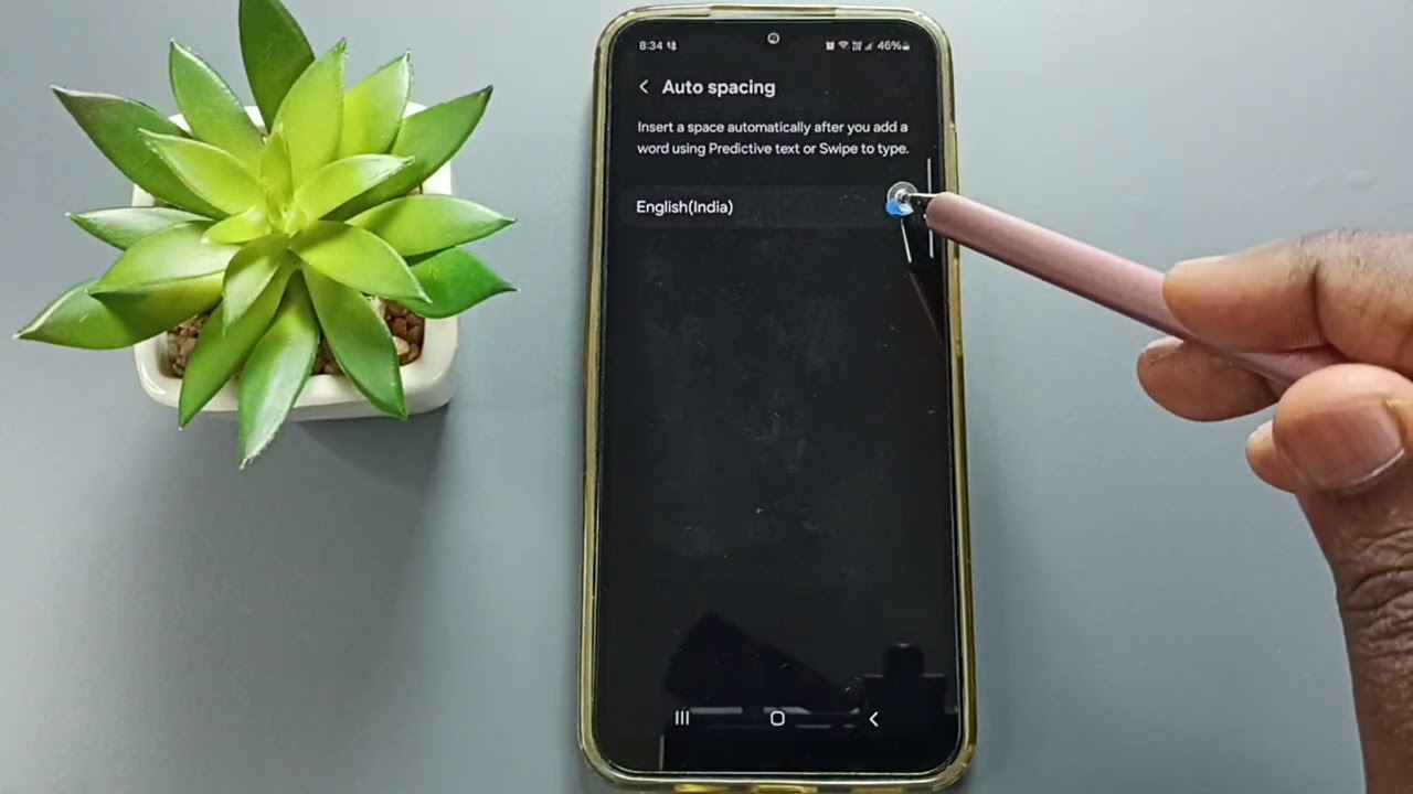 How to Turn On/Off Auto Spacing in Samsung Keyboard on Samsung Galaxy A16 5G