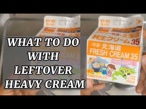 HOW TO USE UP LEFTOVER HEAVY CREAM | OFELIA JAPAN #heavycream #recipe
