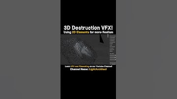 Thumbnail of 🎯2D Elements for more Realism in VFX: Blender Destruction Ft. KHAOS Add-on #shorts