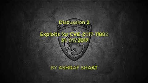 Descusion 2 | Exploit CVE-2017-11882