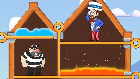 Home Pin Gameplay All Level Solution - Pull Him Out Game - Android Mobile Game