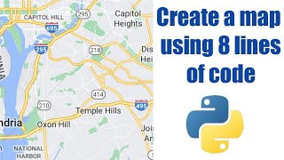 Create a Map using 8 lines of Python Code. @pythonscientist #pythoncodes #pythonprojects