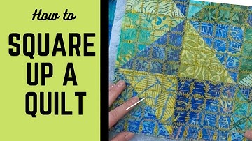 How to Square Up a Quilt || Free Tutorial!