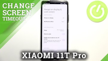 How to Change Screen Timeout in XIAOMI 11T Pro - Display Settings