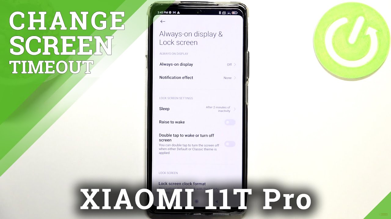 How to Change Screen Timeout in XIAOMI 11T Pro - Display Settings - YouTube