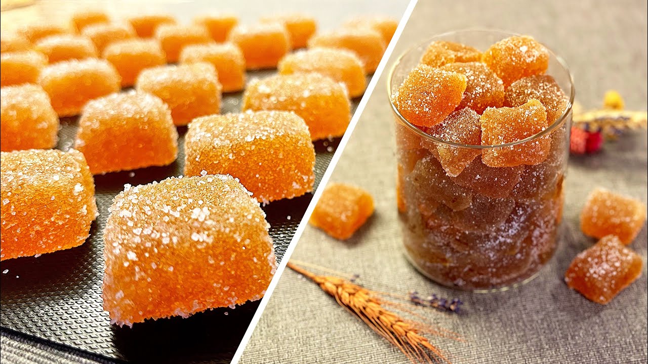 2 Ingredients Homemade Fruit Jellies / Plums Pastilles / Pate de Fruits