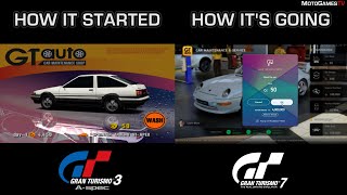 GT Auto Evolution in Gran Turismo Games | Car Wash and Oil Change from Original GT to GT7