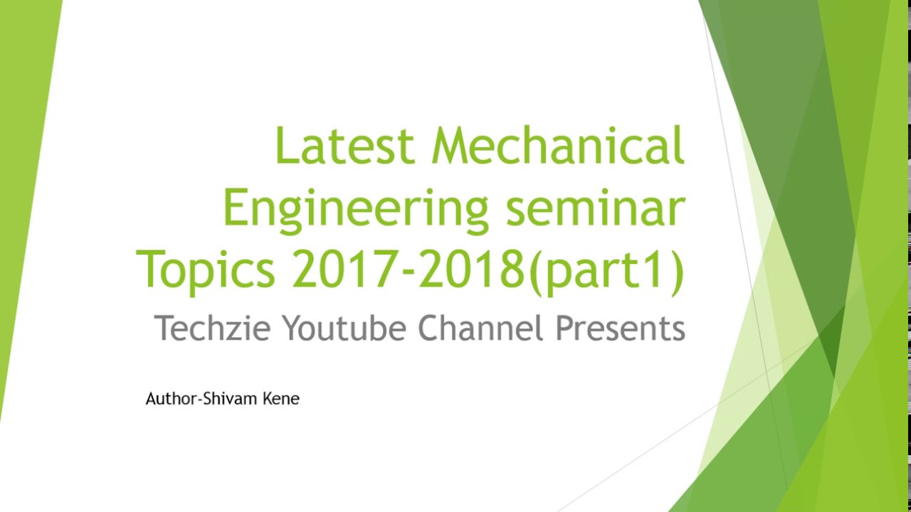 thesis topics mechanical engineering