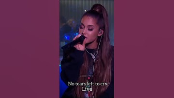 No tears left to cry autotune vs live #shorts #arianagrande