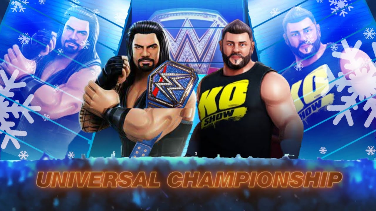 WWE Mayhem Roman Reigns Vs Kevin Owens Steel Cage Universal Championship Match SmackDown.