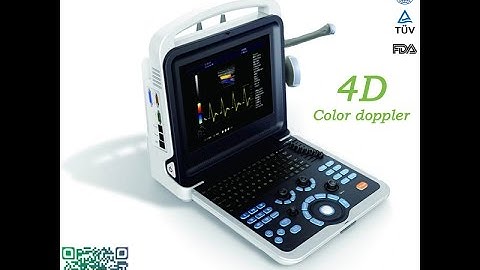 HD Demo video of 4D color doppler ultrasound scanner: testing the  carotid artery and liver
