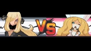 Cynthia vs Caitlin [Pokemon negro 1]