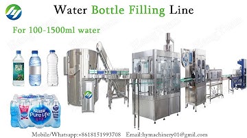 Automatic Drinking Water A to Z Bottle Rinsing Filling Capping Blow Labeling Wrapping Machine Line