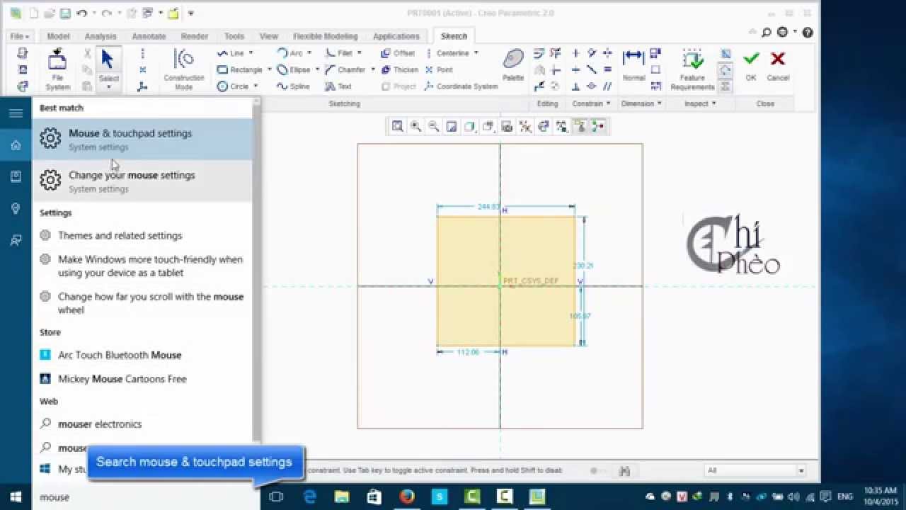 How to make scroll wheel zoom work in Windows 10 with Creo Parametric  YouTube