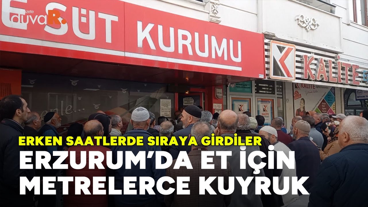 Erzurum’da ‘ucuz et’ kuyruğu: ‘Bizi bu hale koyanlar utansın’