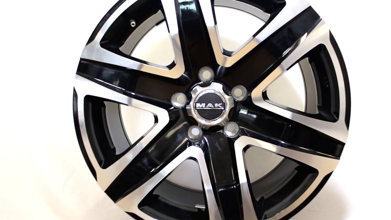 Mak Stone 6 Black Polish Alloy Wheels YouTube