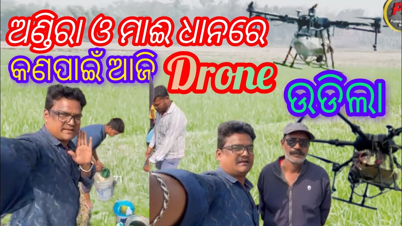 ଅଣ୍ଡିରା ଓ ମାଈ ଧାନରେ କଣପାଇଁ ଆଜି ଡ୍ରେ|ନ ଉଡିଲା 🤯😯//Pratapcreation9671 // viral video // odisha blogs