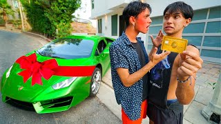 I STOLE His Credit Card And Bought A $200,000 Lamborghini..