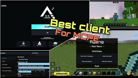 THE FUTURISTIC CLIENT FOR MINECRAFT PE | Ayang Client V3.