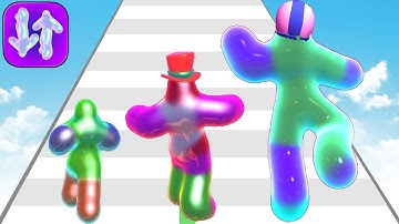 Satisfying Mobile Gamer Blob Runner 3D Top Tiktok Gameplay Walkthrough (Android,iOS) Funny Speed Run