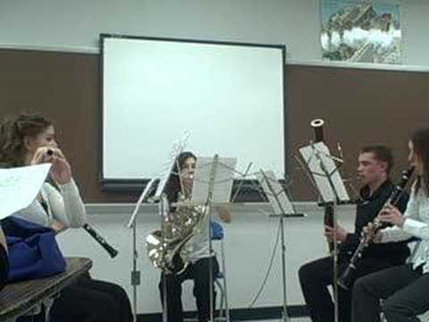 Farmington Senior High, Farmington, Missouri. Woodwind Quintet.