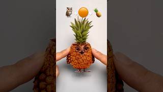 🦉+🟠+🍍 Emoji Mixing #Pineapple Owl #파인애플 부엉이 #실리콘테이프