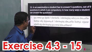 121. Maths | Combinatorics and Mathematical induction | Exercise 4.3 - 15