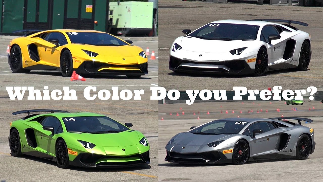 Lamborghini Aventador LP750 SV in 6 Different Colors!! - Which Do You  Prefer? - YouTube