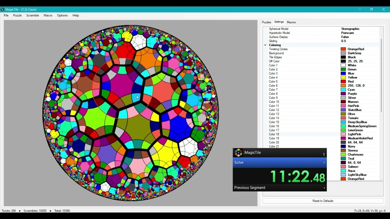 Canon-Cut Klein Quartic solve (
