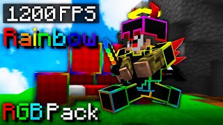 FPS BOOST Animated RAINBOW Minecraft PVP Texture Pack