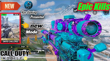 TRY THE *NEW* SNIPER CHALLENGE MODE IN BATTLE ROYALE | MOST INSANE FIGHT WITH SNIPER EP. 5 | CODM |