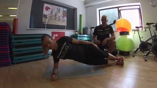 Side plank - isometric hold