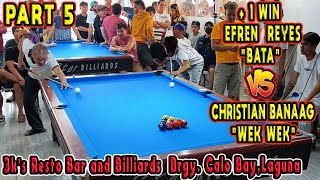 (P5) EFREN  BATA  REYES  + 1 WIN VS  CHRISTIAN \\