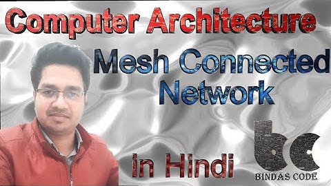 39. Mesh Connected Network in Hindi - Computer Architecture