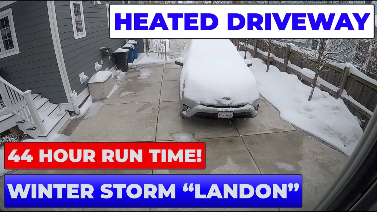 Buffalo NY Heated Driveway Melting Snow Time Lapse: Winter Storm ...