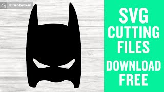 Download Batman Mask Svg Free Mask Svg Batman Svg Instant Download Silhouette Cameo Shirt Design Superheroes Svg Free Vector Files 0396 Freesvgplanet