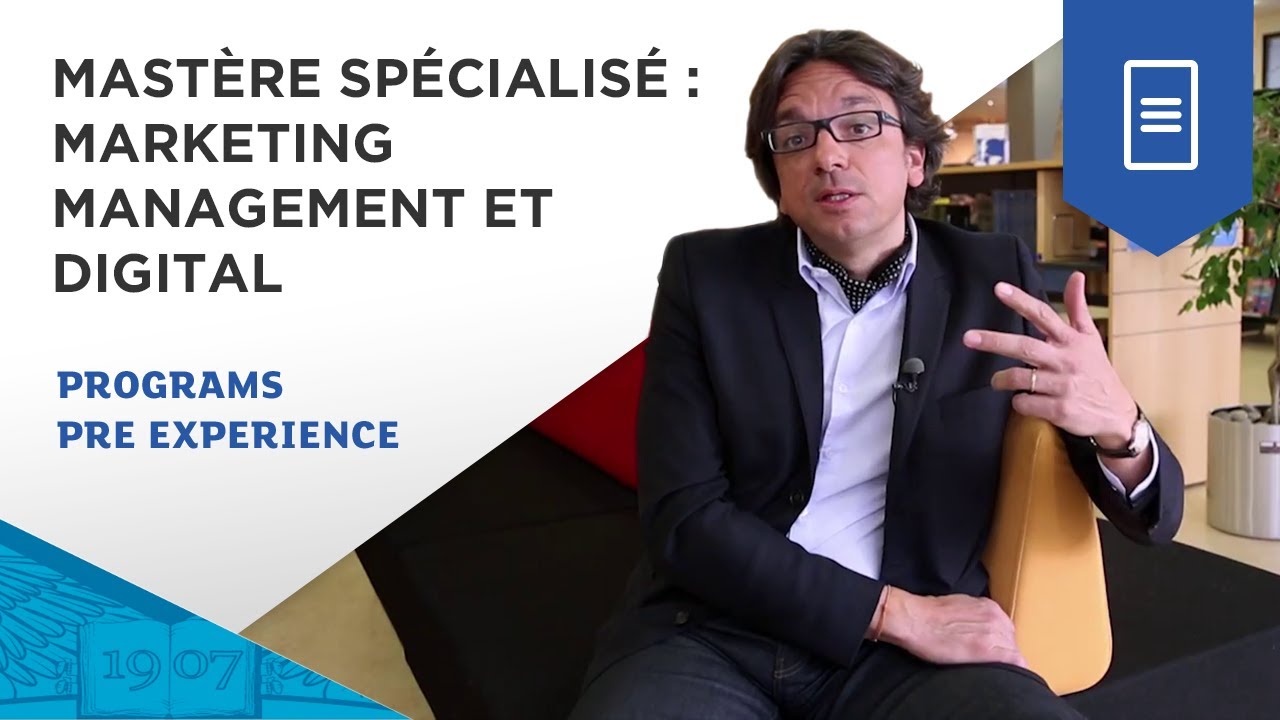 ESSEC Mastère Spécialisé - Marketing Management et Digital | ESSEC Programs - YouTube