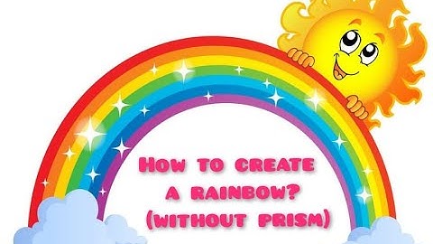 How to make a rainbow (Without prism) | Dispersion of light | Science experiment to do at home