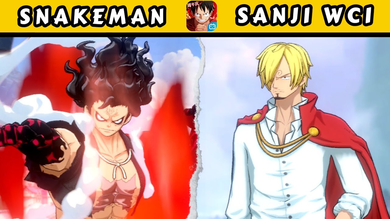 One Piece Fighting Path - Damage Comparison 🔥 Luffy Gear4 SnakeMan 🆚 Sanji  WCI (🟡 Element) 