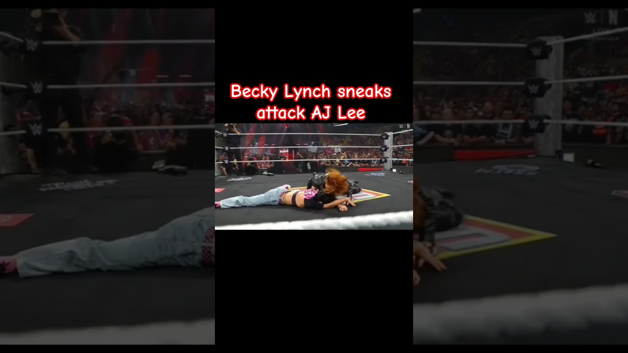 Becky Lynch attacks AJ Lee