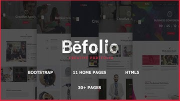 Befolio - Multi-Purpose HTML5 Template | Themeforest Website Templates and Themes