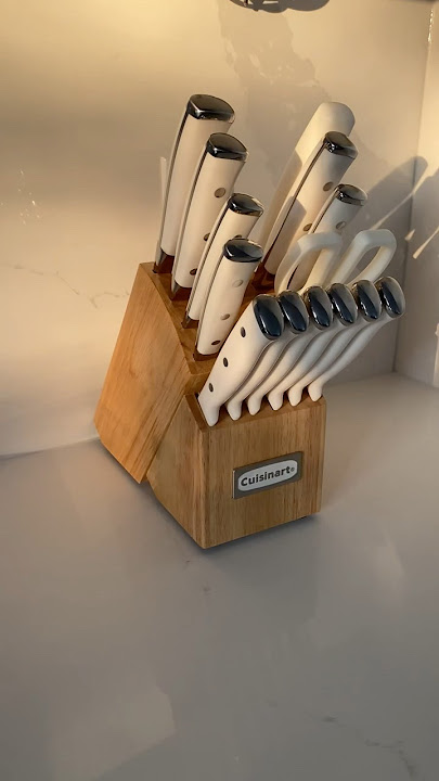 Cuisinart knife block set unboxing