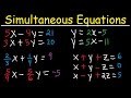 Simultaneous Equations - Tons of Examples!