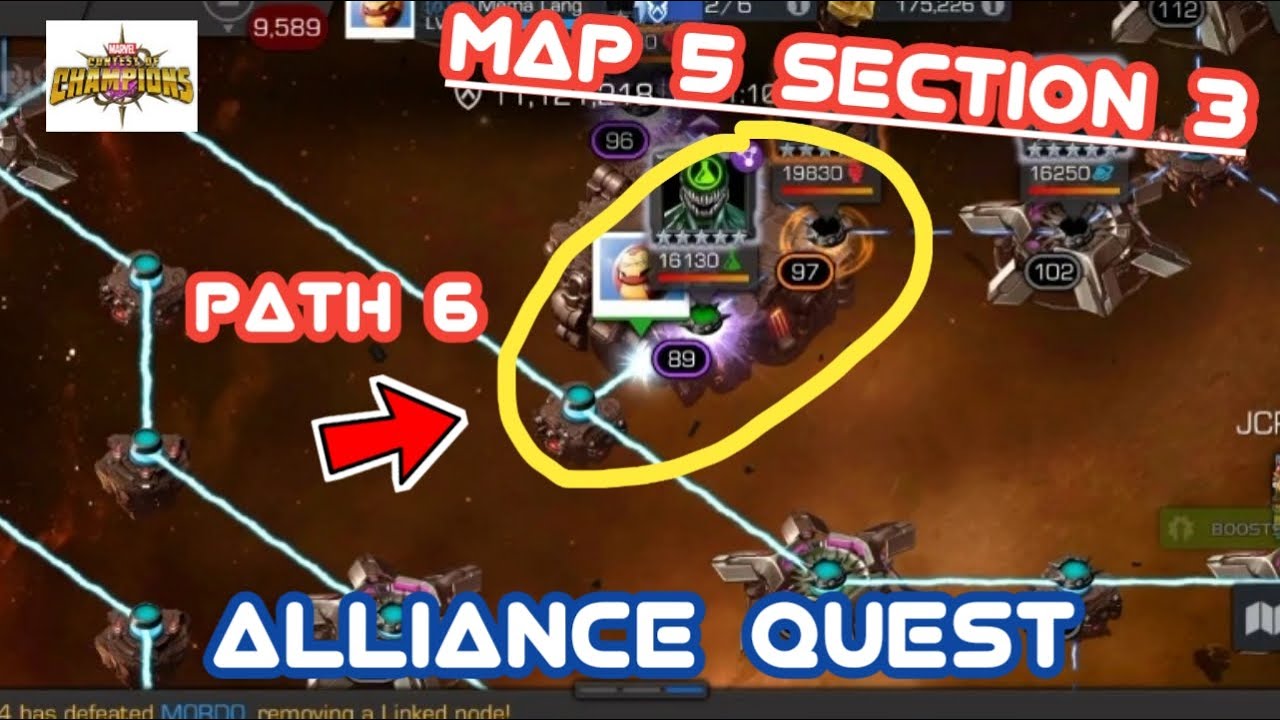 MCOC Map5 PATH 6 ALLIANCE QUEST | JUST PONDER GAMES
