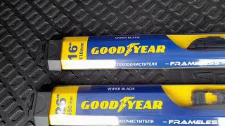 Бескаркасные дворники Goodyear