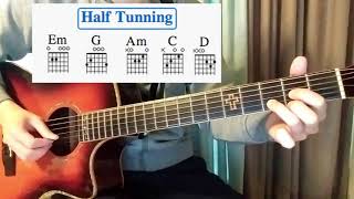 Video thumbnail of "Nessa Barrett - la di die (feat. jxdn) guitar tutorial"