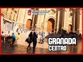 GRANADA city tour | Town Walk |  centre OLD TOWN | ALCAICERIA |  World Heritage Sites in Spain 4k