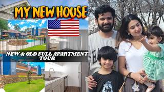 NEW APARTMENT TOUR 🏠🇺🇸 | Old Vs New Full House Tour | Shift Hogaye Lekin New Ghar Main Problem 🤦‍♀️