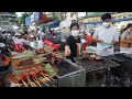 Mix Yummy Street Food in Town -  Many Different Various Evening Street Food in Phnom Penh